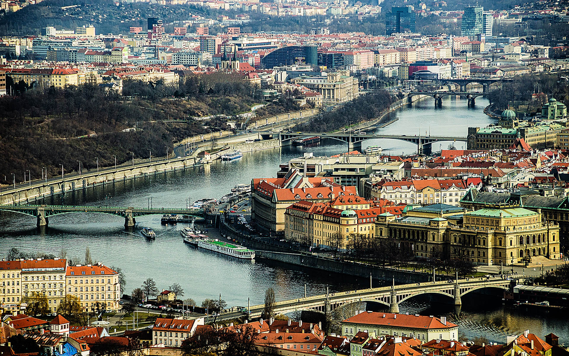 prag vltava nehri