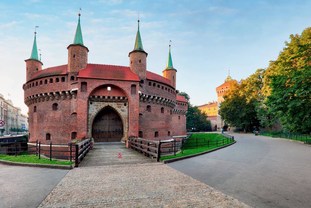 krakow barbican gözetleme kulesi